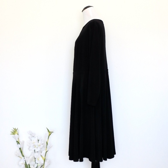 NEW! Torrid Studio Knit Keyhole Skater Dress Long Sleeves Black SZ 2X - Picture 5 of 9